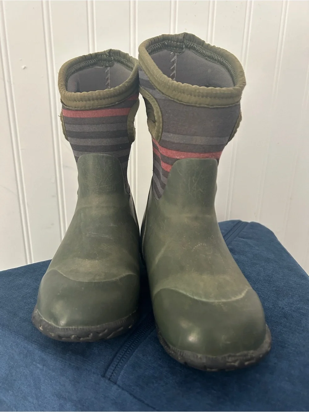 Bogs Kids' Green and Black Rain Boots